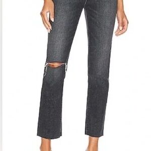 Women's Black Distressed Jeans